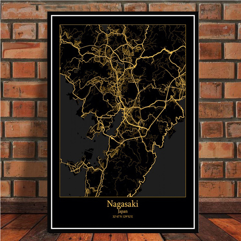 Poster Prints Amsterdam Tokyo  - Home Barcelona ulasan dan harga