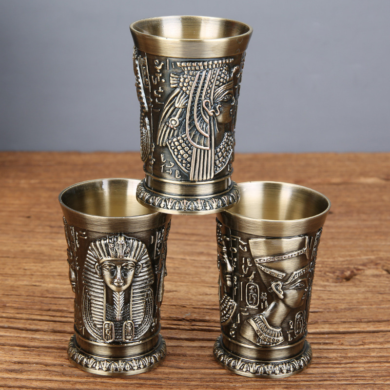 I Piece Bronze Metal Vintage E - Old Fashioned Glass ulasan dan harga