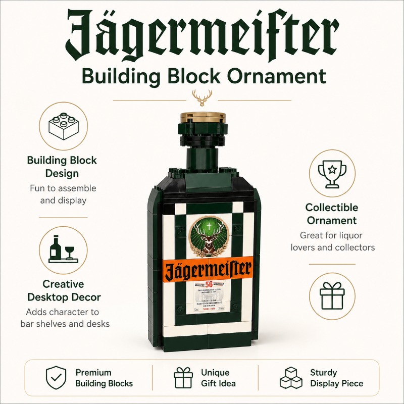 DIY Jagermeister Liqueur Bottl - Home Bar Set ulasan dan harga
