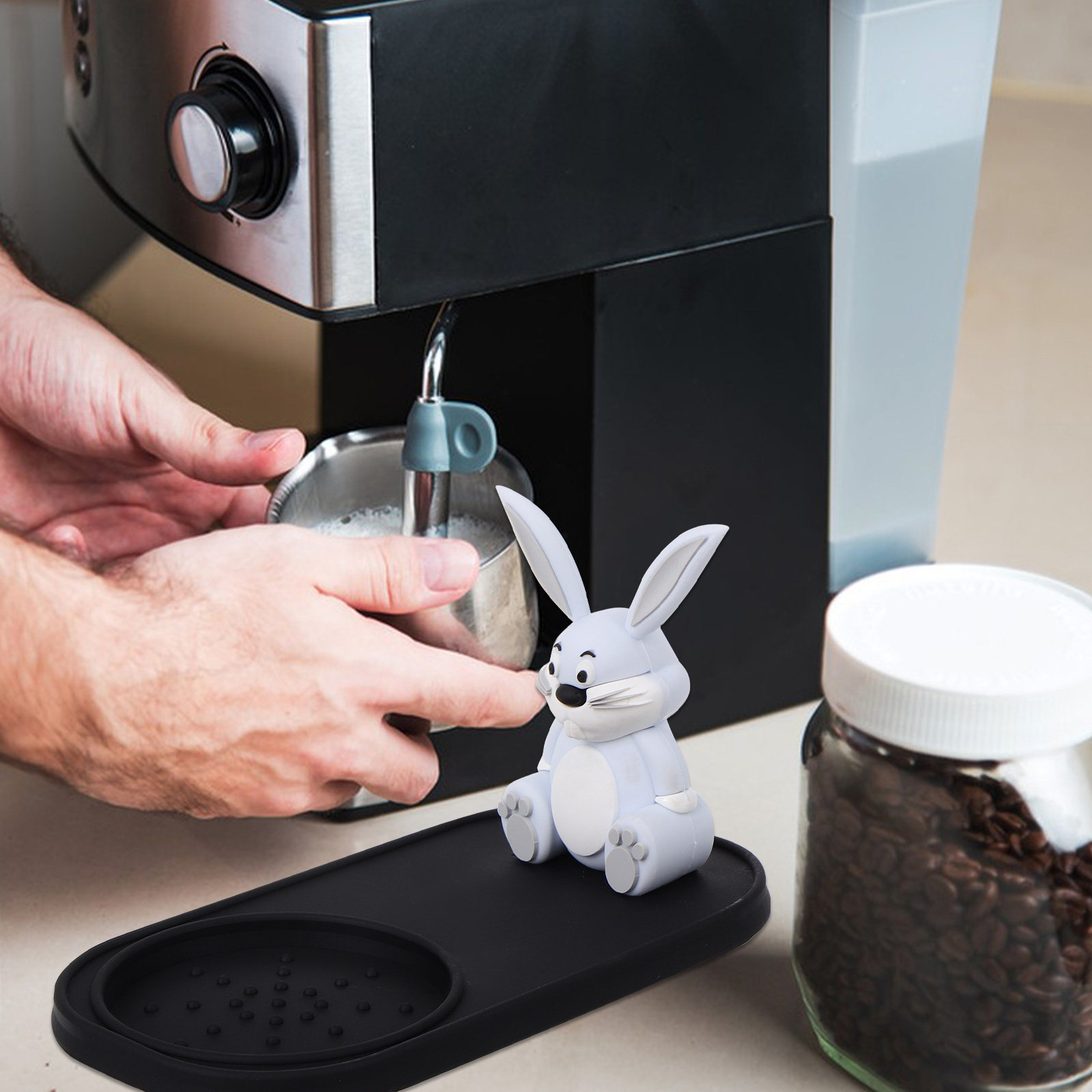 Bunny Pattern Espresso Tamping - Home Bar And Counter ulasan dan harga