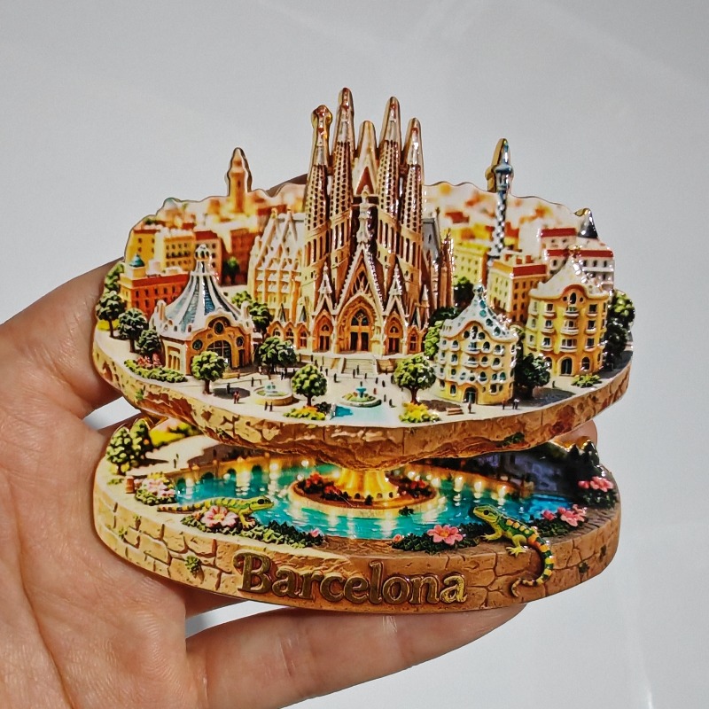 Spain Metal Fridge Magnets Bar - Home Barcelona ulasan dan harga