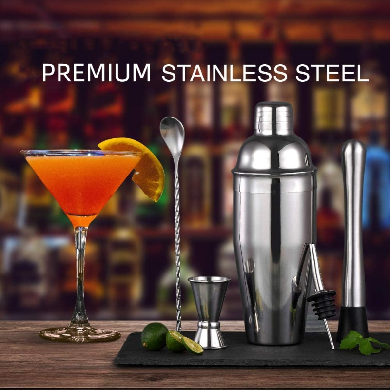 5-Piece Stainless Steel Bar Mi - Boston Shaker Set ulasan dan harga