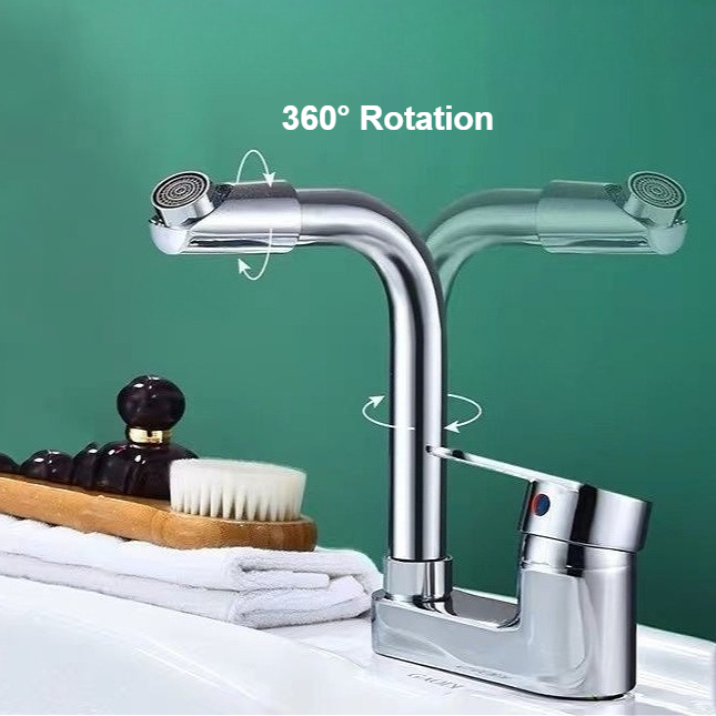 Bathroom Mixer Faucet Double-h - Home Bar Sink ulasan dan harga
